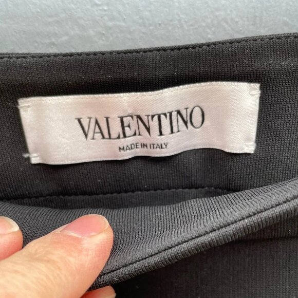 Valentino straight  leg silk embellished pants, size 4 - Picture 8 of 13